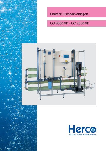 Umkehr-Osmose-Anlagen UO 2000 ND bis 3500 - Watertec Gmbh ...