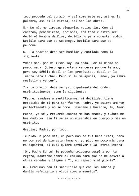 En esta catequesis: 1.- Instrucción sobre la Oración 2.- La Oración ...