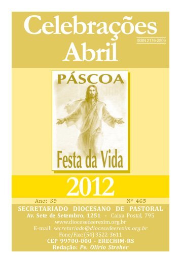 celebrações abril 2012.pmd - Diocese de Erexim