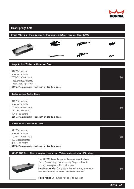 Door Control Dorma Groom
