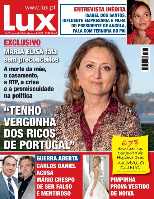 “TENHO VERGONHA DOS RICOS DE PORTUGAL” - Lux - Iol