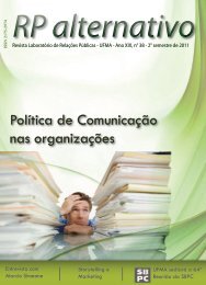 Política de Comunicação nas organizações - RP Alternativo - Ufma