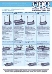 Hydraulische Hebebühnen für eine perfekte Werkstatt