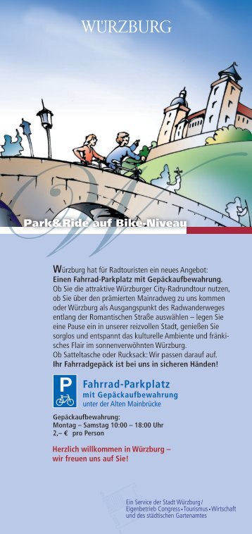 Fahrrad-Parkplatz WPark&Ride auf Bike-Niveau - Stadt Würzburg