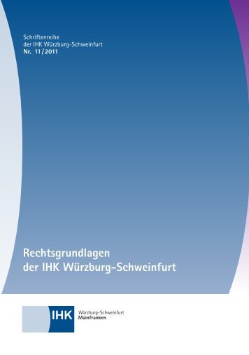 Rechtsgrundlagen der IHK Würzburg-Schweinfurt