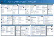 HP NETWORkING PRODUCT PORTFOLIO - Weibel Informatik AG