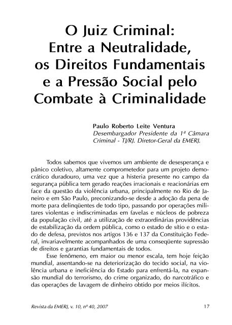 Autonomia Versus Igualdade - Emerj - Tribunal de Justiça do Estado ...