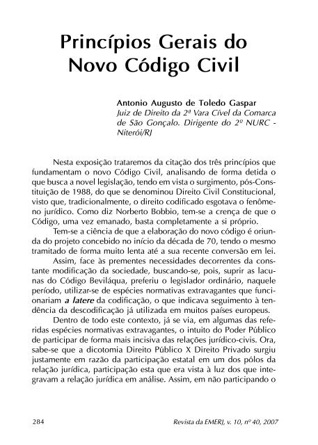 Autonomia Versus Igualdade - Emerj - Tribunal de Justiça do Estado ...