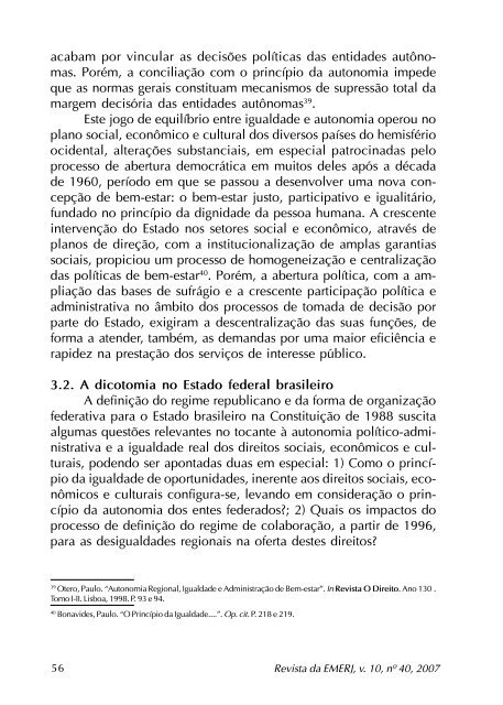 Autonomia Versus Igualdade - Emerj - Tribunal de Justiça do Estado ...