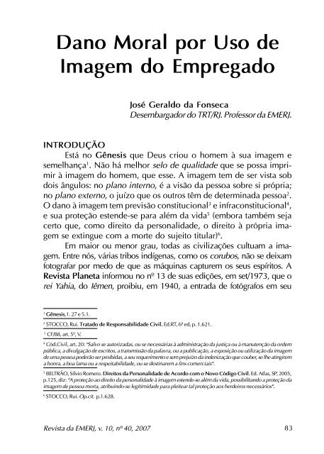 Autonomia Versus Igualdade - Emerj - Tribunal de Justiça do Estado ...