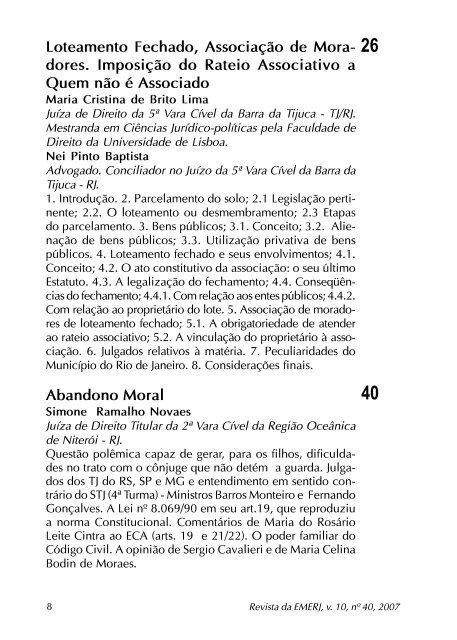 Autonomia Versus Igualdade - Emerj - Tribunal de Justiça do Estado ...