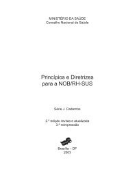 Princípios e Diretrizes para a NOB/RH-SUS - Ministério da Saúde