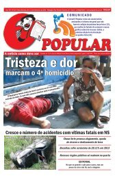 Tristeza e dor - Jornal O Popular de Nova Serrana