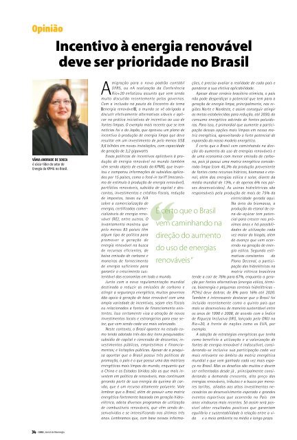 Novembro de 2012 - Canal : O jornal da bioenergia