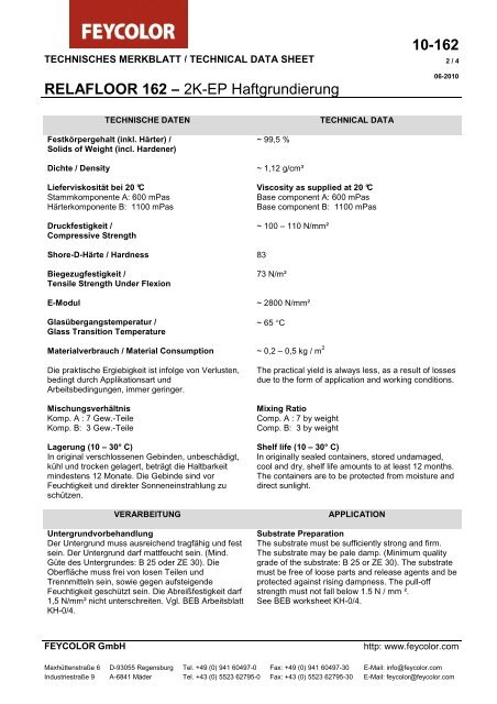 10-162 RELAFLOOR 162 -; 2K-EP Haftgrundierung