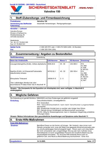 tectyl 150 msds