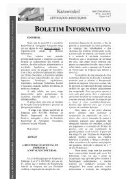 BOLETIM INFORMATIVO - Katzwinkel Advogados Associados