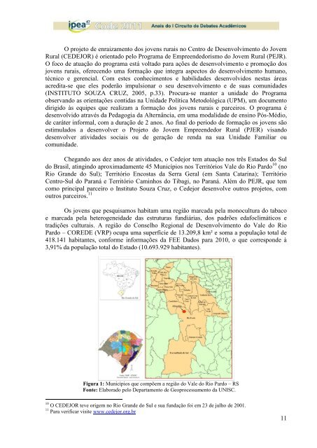 Situação e perspectivas dos jovens rurais no campo (Jovani A ... - Ipea