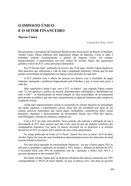 Microsoft Word - Tributa\\347\\343o no Brasil eo IU.doc - Marcos Cintra