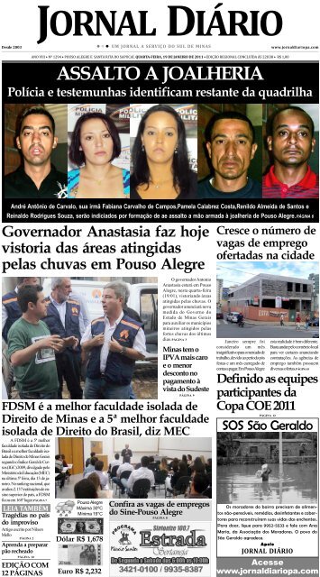 ASSALTO A JOALHERIA - Jornal Diario