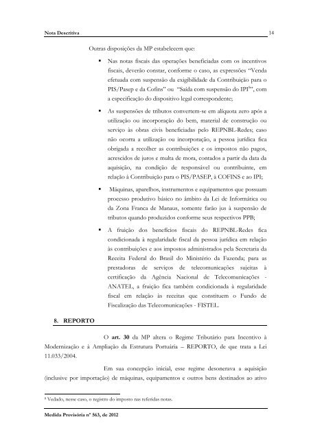 Medida Provisória nº 563, de 2012 - Câmara dos Deputados