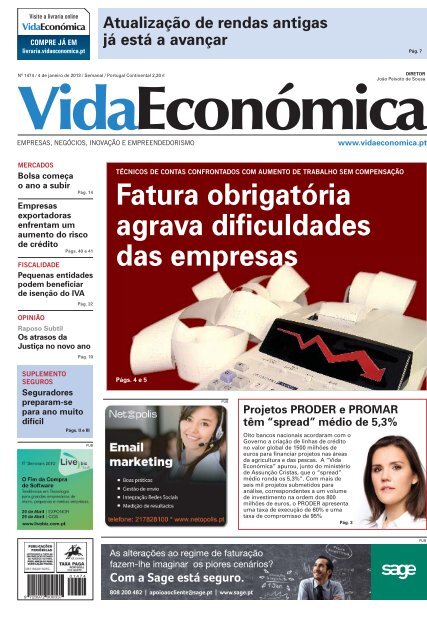 Fatura obrigatória agrava dificuldades das ... - Vida Económica