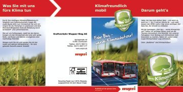 Fahr Bus - werde Klimaschützer! - Wupsi