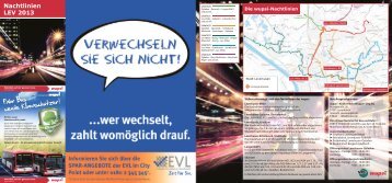 Nachtlinien Fahrplan Leverkusen - Wupsi