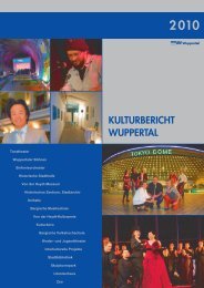 Kulturbericht 2010 - Stadt Wuppertal