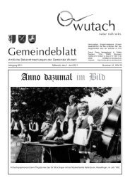 Mitteilungsblatt2011-11.pdf - der Gemeinde Wutach