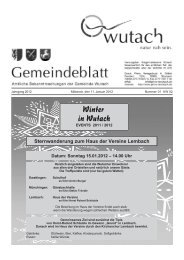 Mitteilungsblatt2012-1.pdf - der Gemeinde Wutach