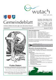 Mitteilungsblatt2012-7.pdf - der Gemeinde Wutach