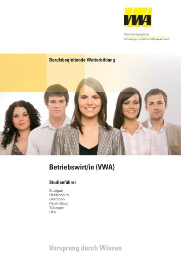 PDF Studienführer „Betriebswirt/in (VWA)“ - Württembergische ...