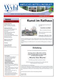 Mitteilungsblatt Nr. 09 vom 01.03.2013 - Gemeinde Wyhl am ...