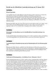 Protokoll - Gemeinde Wyhl am Kaiserstuhl