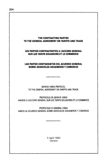 204 the contracting parties to the general agreement on tariffs and ...