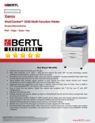 Read the WorkCentre 5335 BERTL's Best Report (PDF - Xerox