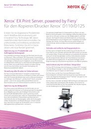 Xerox® EX Print Server, powered by Fiery® für den Kopierer ...