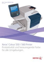 Xerox Colour 550 und 560 Broschüre - Auch mit Mobil Drucken ...