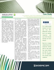 Sagemcom XMediusFAX and H.I.G. Capital - Xerox