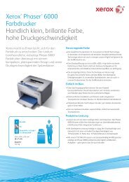 Xerox Phaser 6000 Produktbroschüre - Schwarz auf Weiss