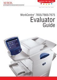 WorkCentre 7655/7665/7675 Evaluator Guide (PDF) - Xerox