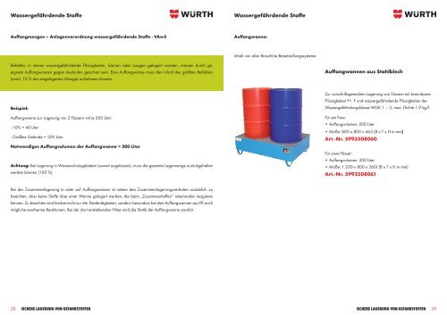 Lagerung von Gefahrstoffen - Würth Industrie Service GmbH & Co. KG