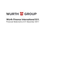 Financial Statements Würth Finance ... - wuerthfinance.net