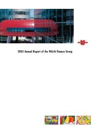 2005 Annual Report of the Würth Finance Group - wuerthfinance.net