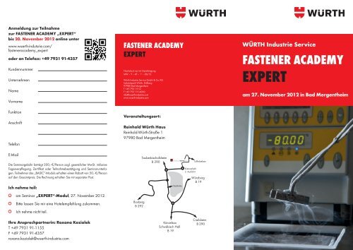 Fastener Academy Expert Wurth Industrie Service Gmbh Co Kg