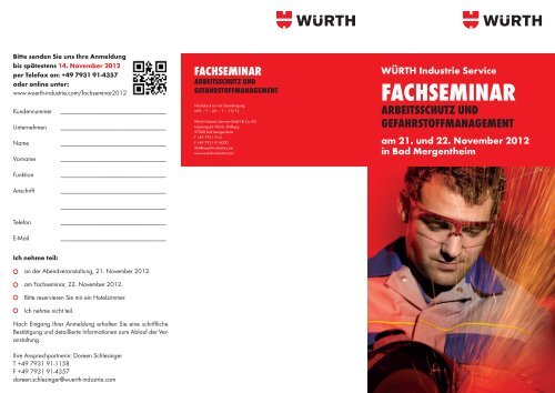 Fachseminar Wurth Industrie Service Gmbh Co Kg