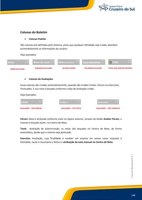 Manual do Professor - Campus Virtual