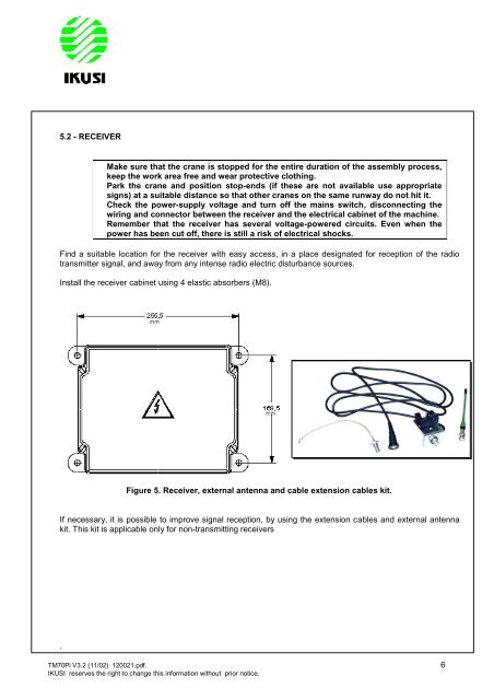 manual de instalação e utilização transmissor console ... - Usicontrol