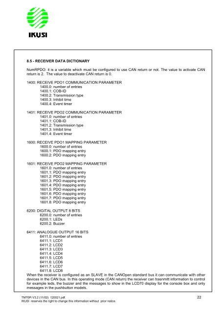 manual de instalação e utilização transmissor console ... - Usicontrol